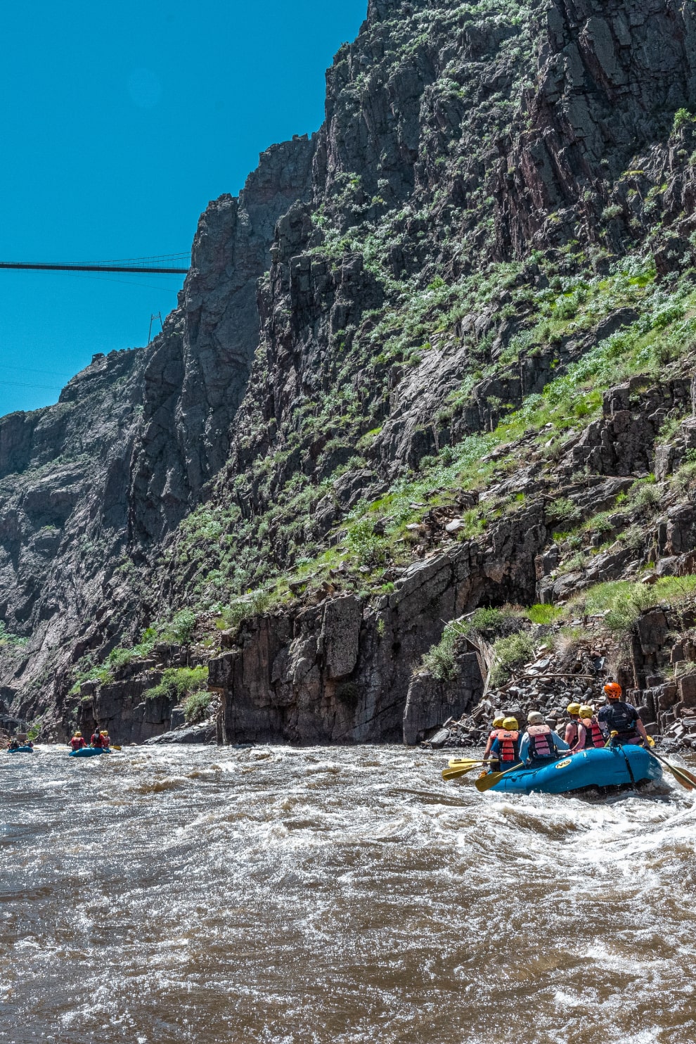 Whitewater rafters on the Royal Gorge