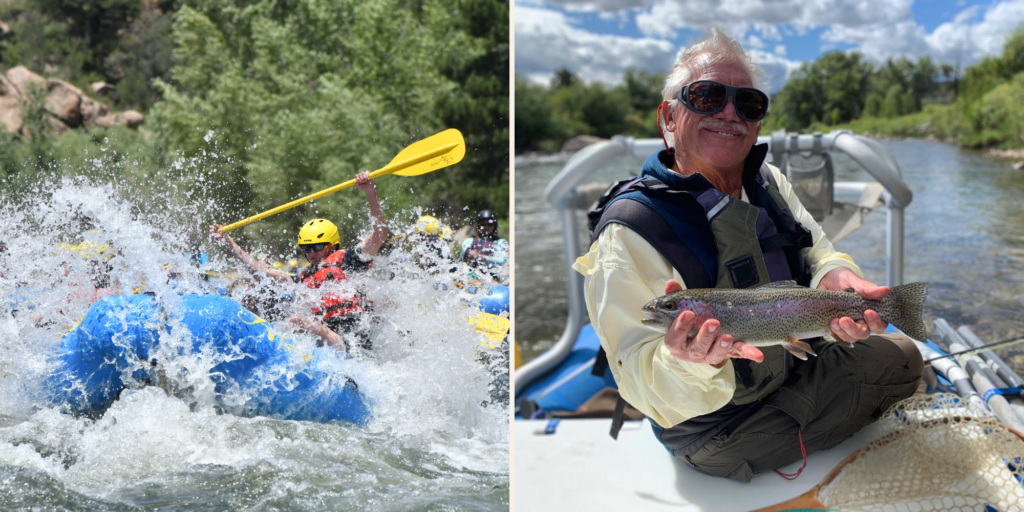 Fly Fishing and whitewater rafting adventure in colorado