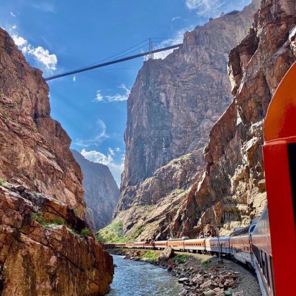 Royal Gorge train ride along the Arkansas River