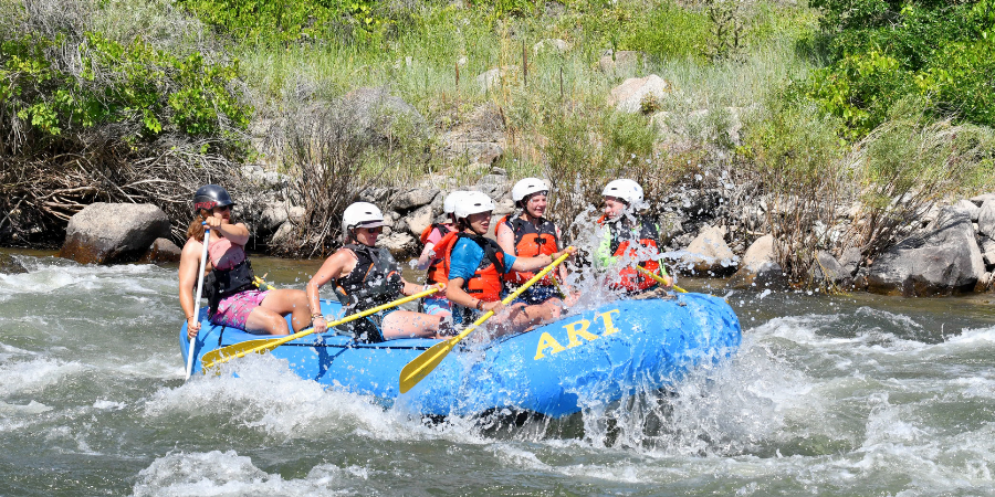 Whitewater rafting in CO