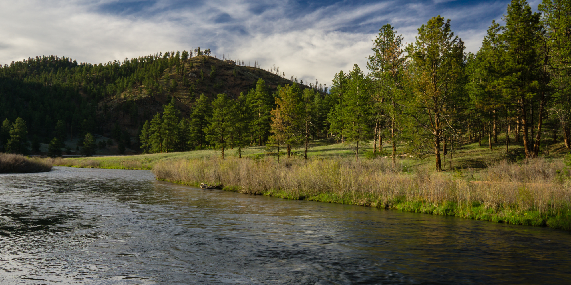 South Platte River tubing near Denver Colorado with scenic views