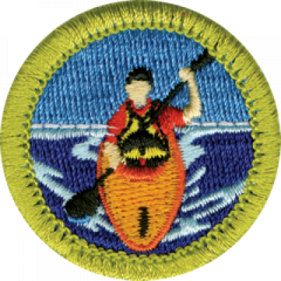 boy scout whitewater kayaking patch